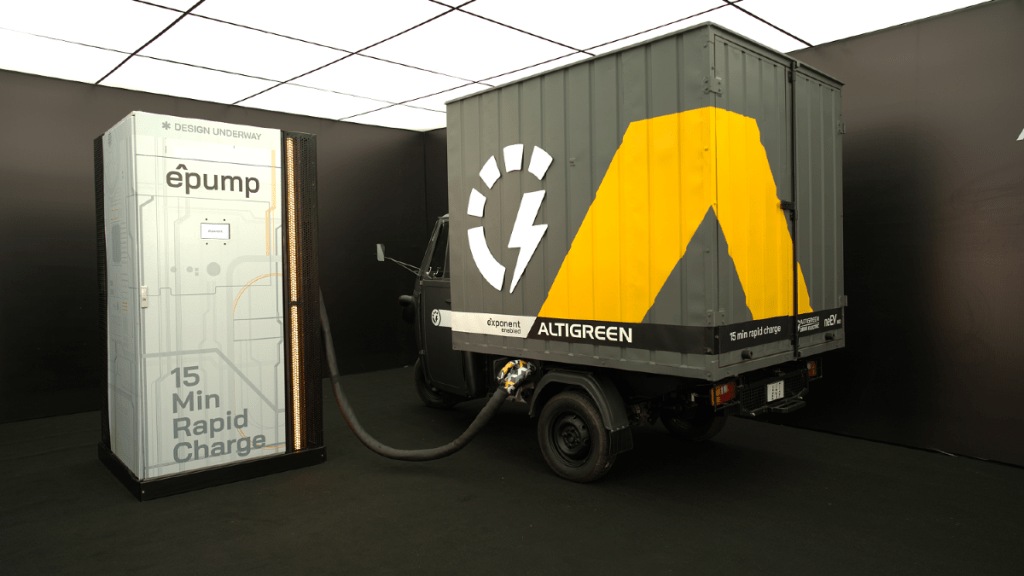 Exponent e^pump and Exponent enabled Altigreen Vehicle